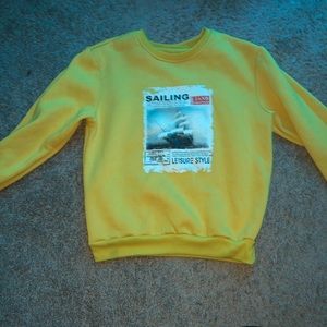 Yellow sweatshirt